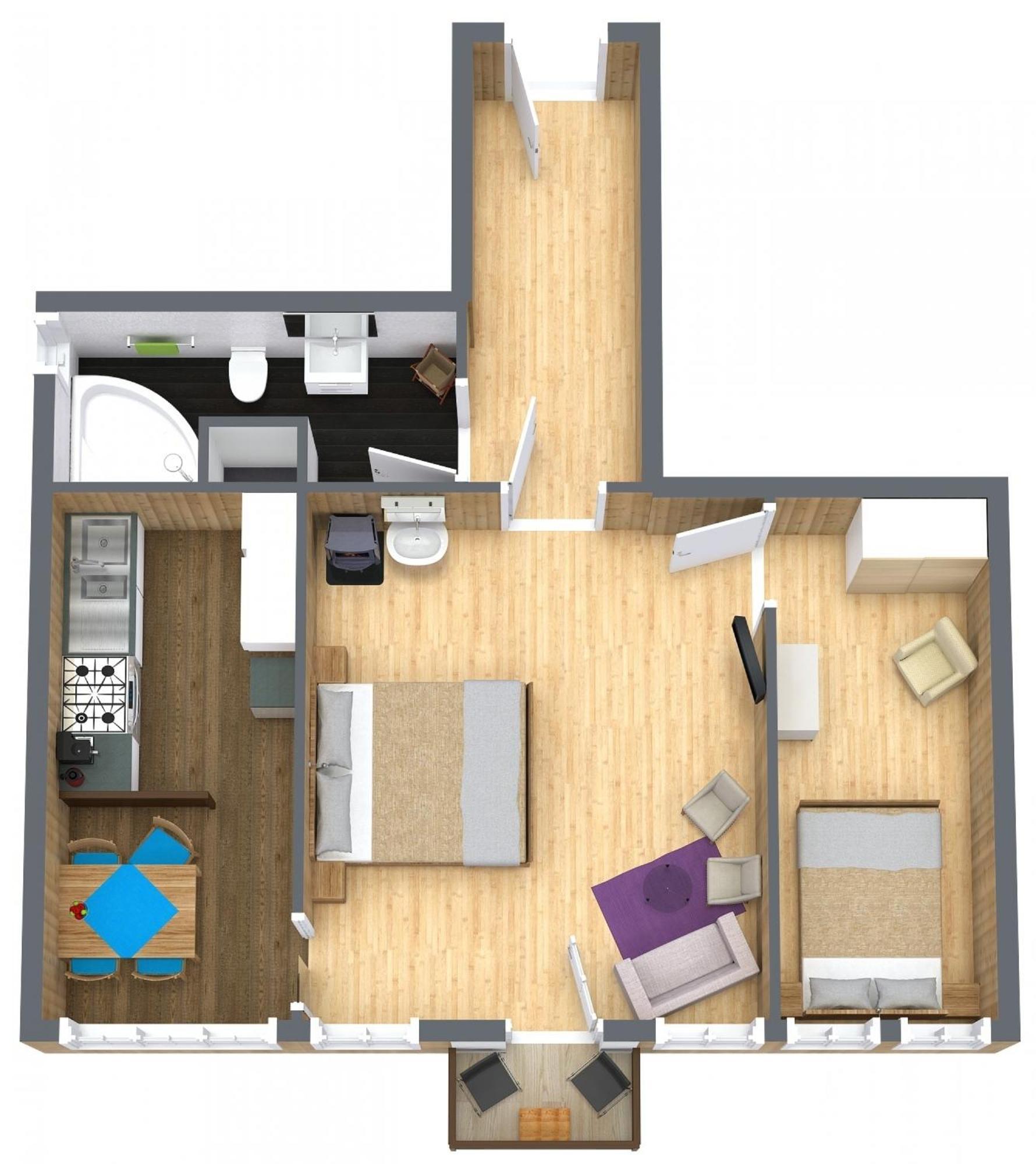 Adlerhorst - Apartment Im Niedersimmental Oey 外观 照片
